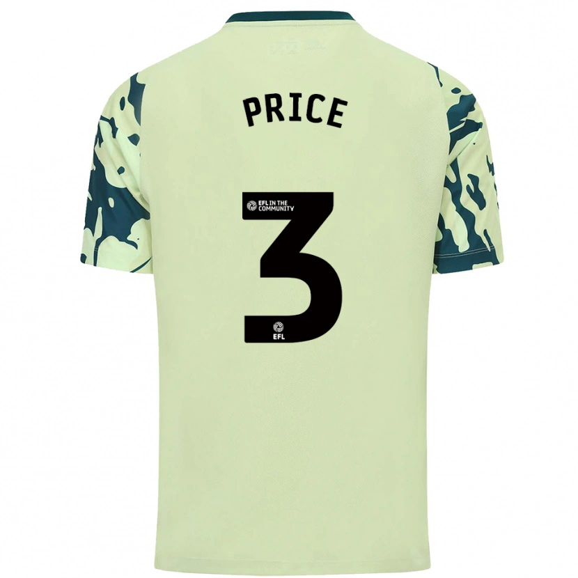 Danxen Hombre Camiseta Ffion Price #3 Verde Oscuro 2ª Equipación 2025/26 La Camisa México