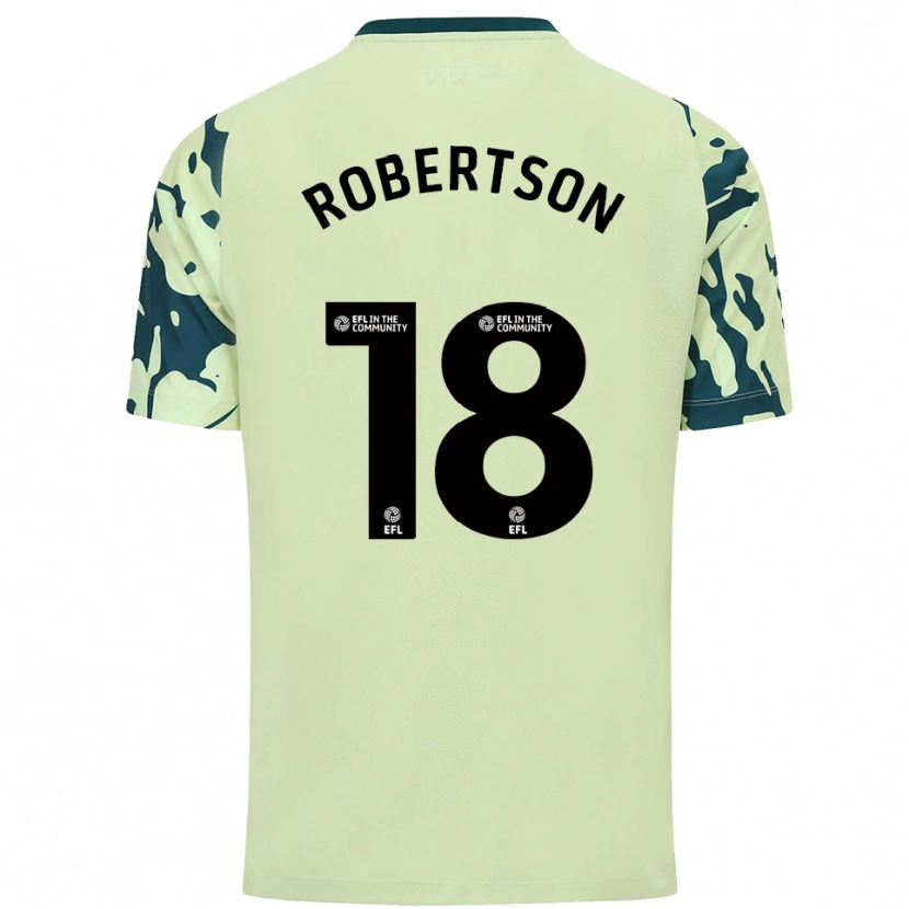 Danxen Hombre Camiseta Alex Robertson #18 Verde Oscuro 2ª Equipación 2025/26 La Camisa México