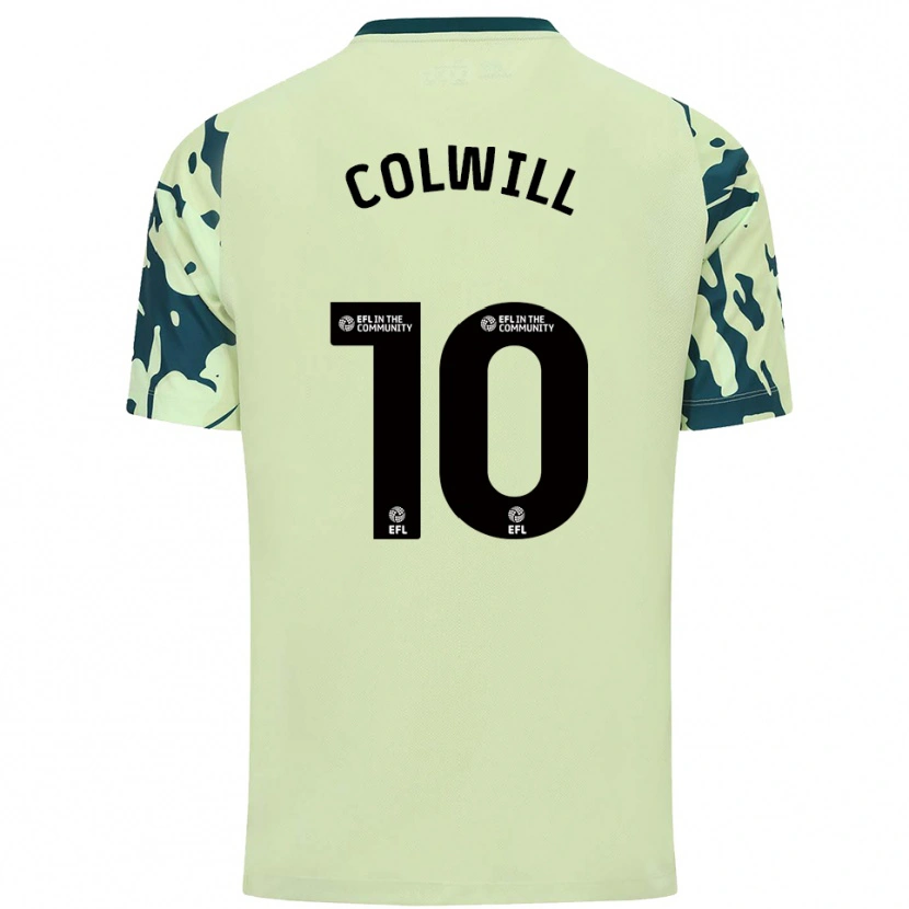 Danxen Hombre Camiseta Rubin Colwill #10 Verde Oscuro 2ª Equipación 2025/26 La Camisa México