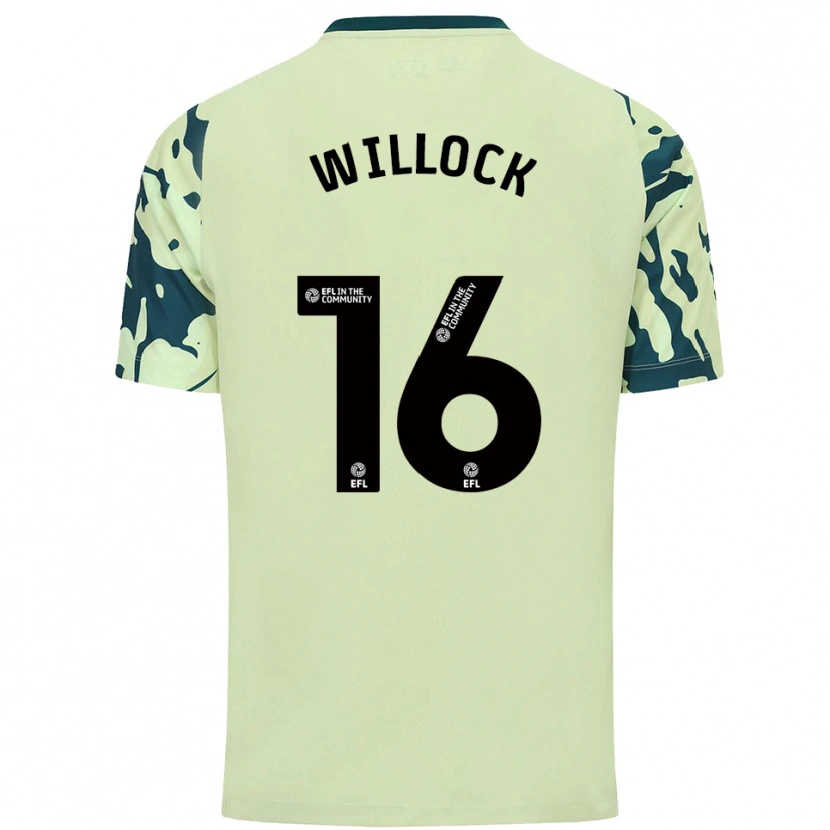 Danxen Hombre Camiseta Chris Willock #16 Verde Oscuro 2ª Equipación 2025/26 La Camisa México
