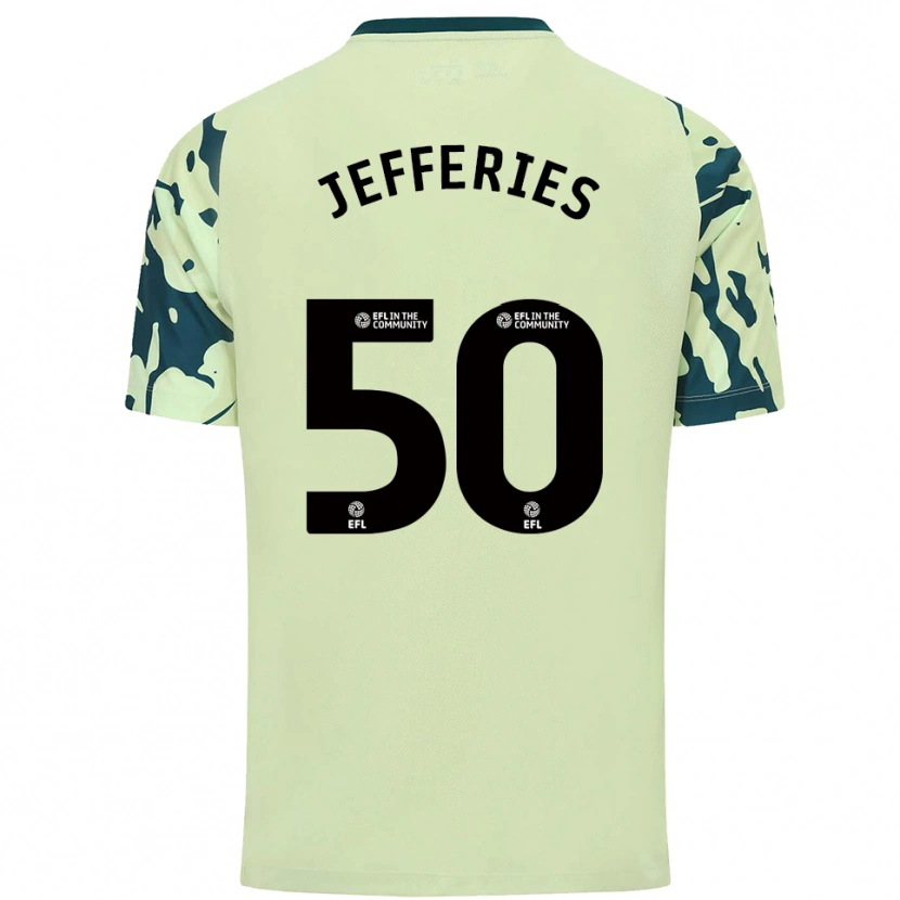 Danxen Hombre Camiseta Isaac Jefferies #50 Verde Oscuro 2ª Equipación 2025/26 La Camisa México
