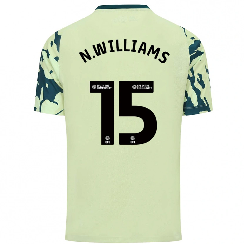 Danxen Hombre Camiseta Noah Williams #15 Verde Oscuro 2ª Equipación 2025/26 La Camisa México