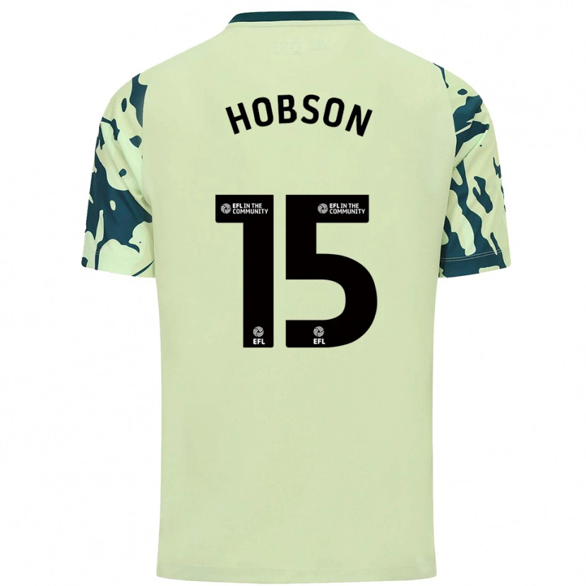 Danxen Hombre Camiseta Jacob Hobson #15 Verde Oscuro 2ª Equipación 2025/26 La Camisa México