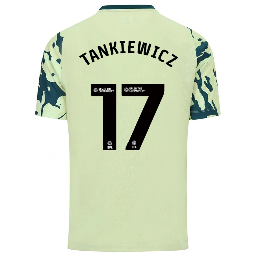 Danxen Hombre Camiseta Rob Tankiewicz #17 Verde Oscuro 2ª Equipación 2025/26 La Camisa México