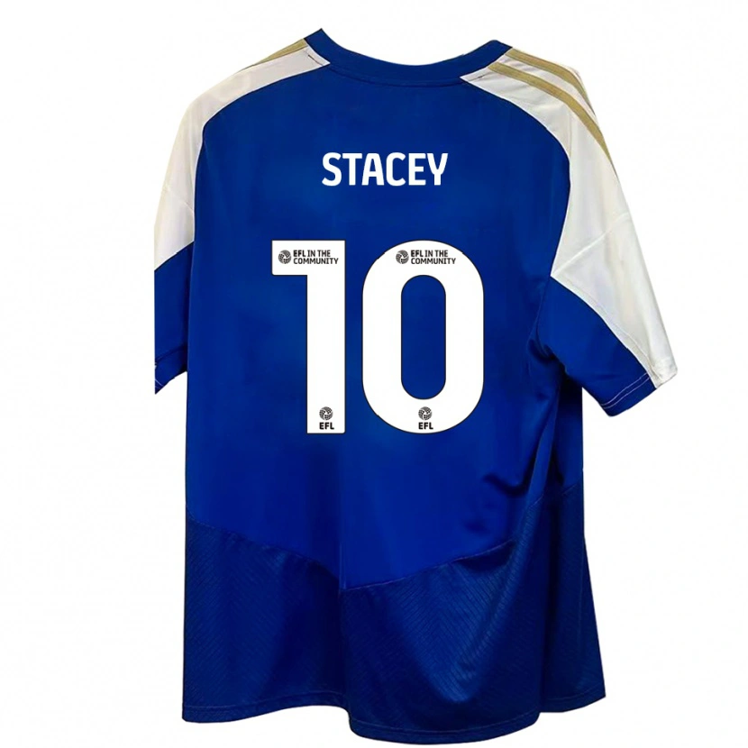 Danxen Hombre Camiseta Sarah Stacey #10 Azul Blanco Dorado 2ª Equipación 2025/26 La Camisa México