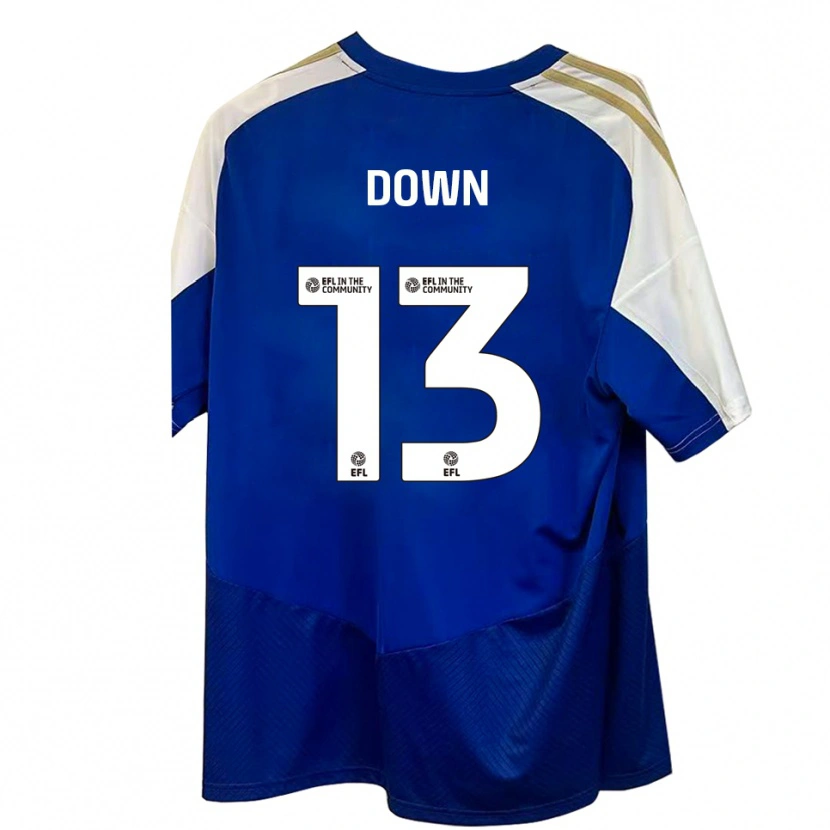 Danxen Hombre Camiseta Sam Down #13 Azul Blanco Dorado 2ª Equipación 2025/26 La Camisa México