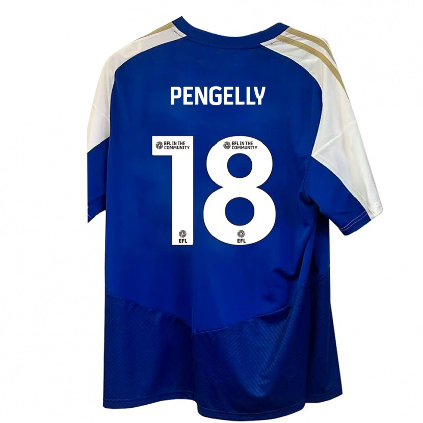 Danxen Hombre Camiseta Connie Pengelly #18 Azul Blanco Dorado 2ª Equipación 2025/26 La Camisa México