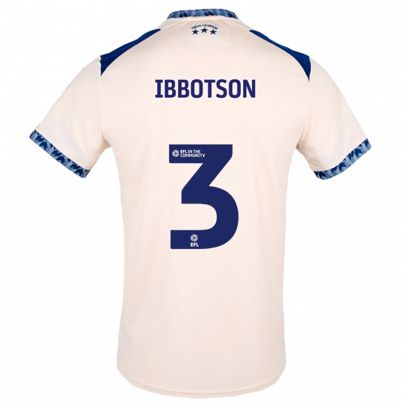 Danxen Hombre Camiseta Beth Ibbotson #3 Blanco Hueso Azul Marino 2ª Equipación 2025/26 La Camisa México