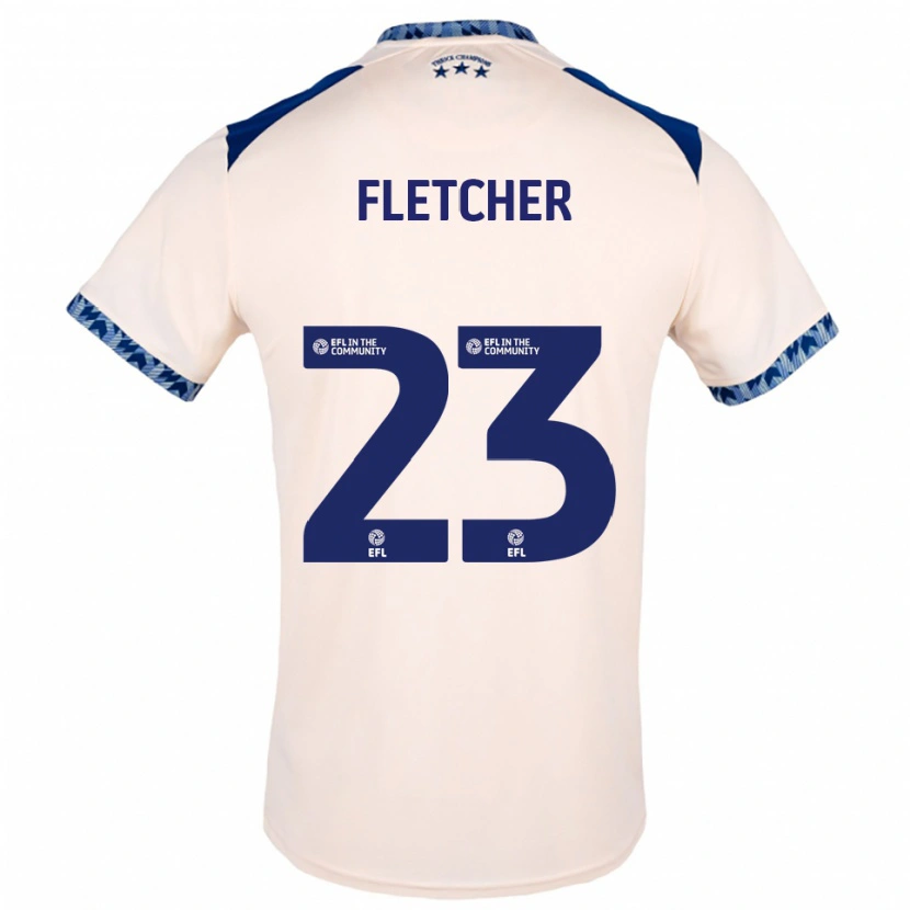 Danxen Hombre Camiseta Serena Fletcher #23 Blanco Hueso Azul Marino 2ª Equipación 2025/26 La Camisa México