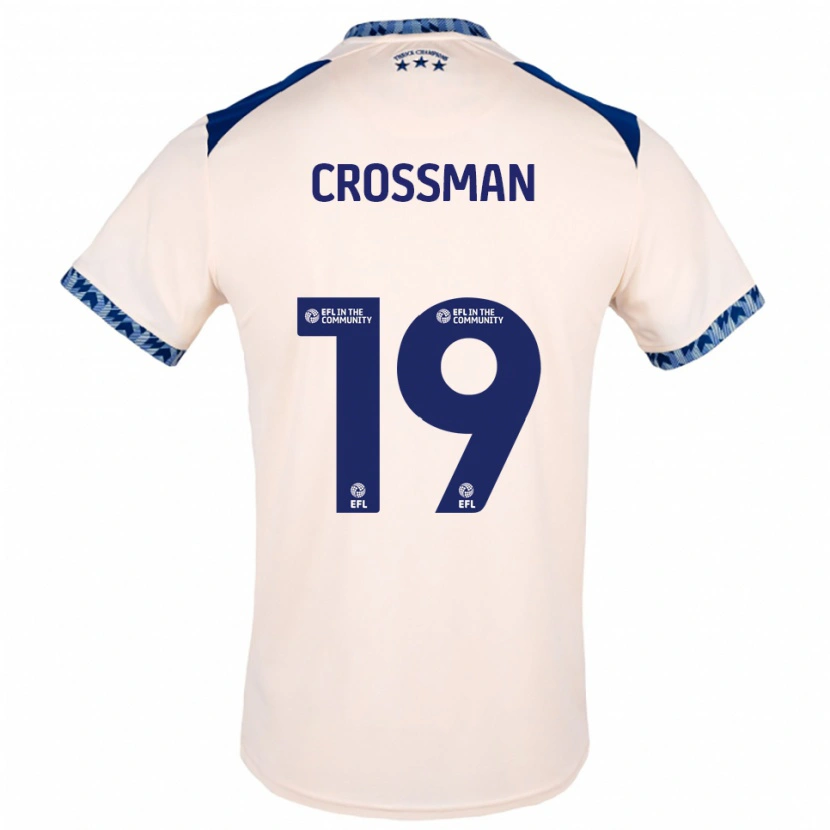 Danxen Hombre Camiseta Paige Crossman #19 Blanco Hueso Azul Marino 2ª Equipación 2025/26 La Camisa México