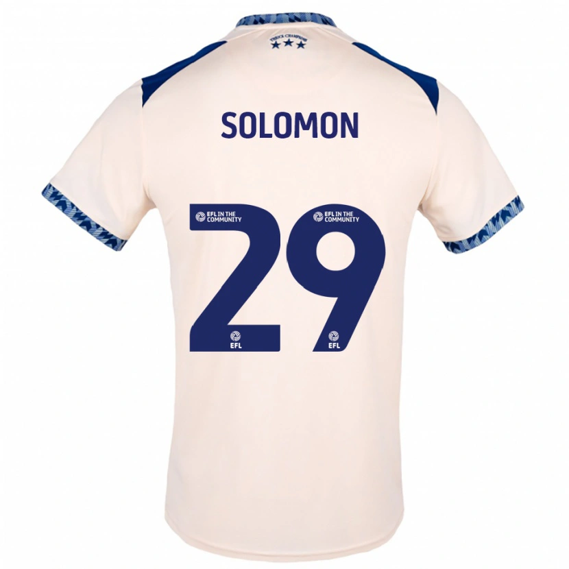 Danxen Hombre Camiseta Eko Solomon #29 Blanco Hueso Azul Marino 2ª Equipación 2025/26 La Camisa México