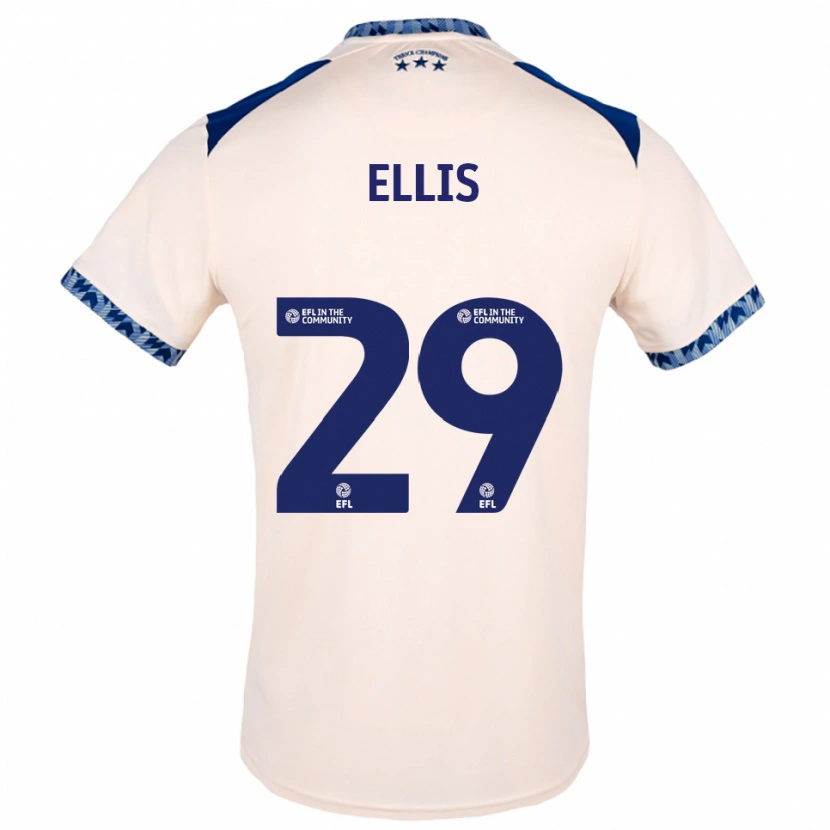 Danxen Hombre Camiseta Molly Ellis #29 Blanco Hueso Azul Marino 2ª Equipación 2025/26 La Camisa México