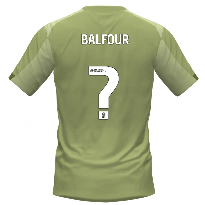 Danxen Hombre Camiseta Kallie Balfour #0 Salvia Champán 2ª Equipación 2025/26 La Camisa México