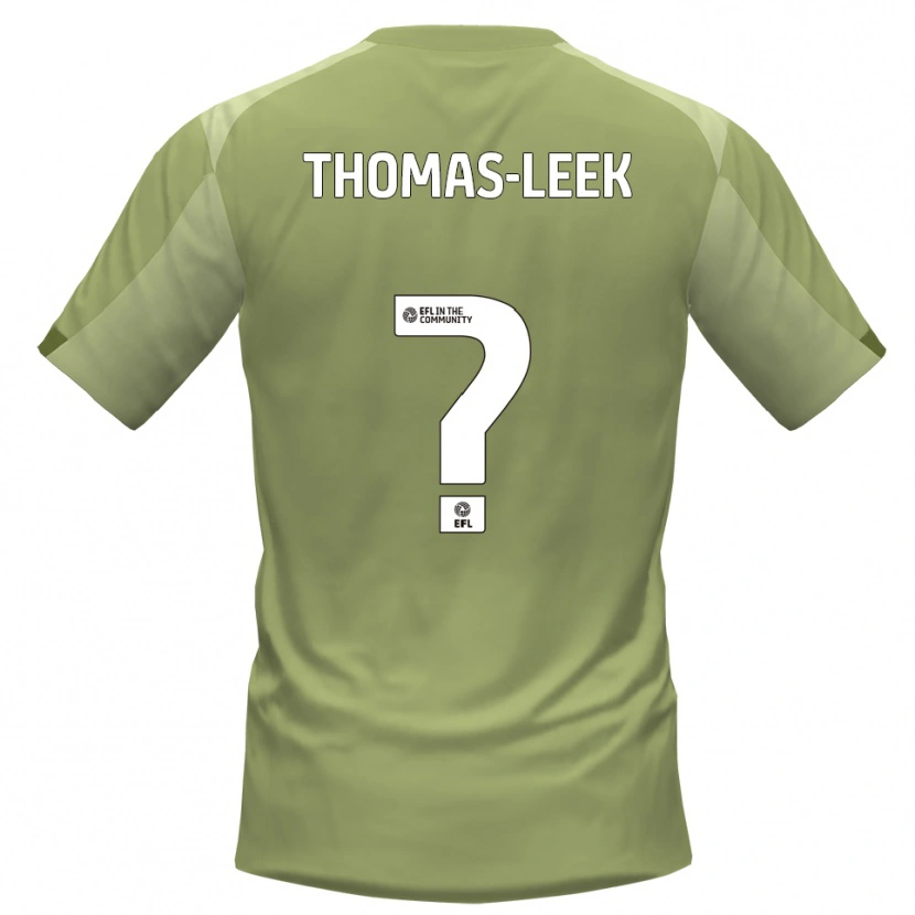 Danxen Hombre Camiseta Ellie Thomas-Leek #0 Salvia Champán 2ª Equipación 2025/26 La Camisa México