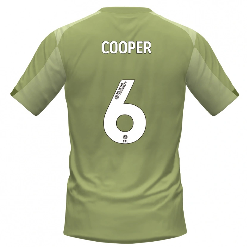 Danxen Hombre Camiseta Brandon Cooper #6 Salvia Champán 2ª Equipación 2025/26 La Camisa México