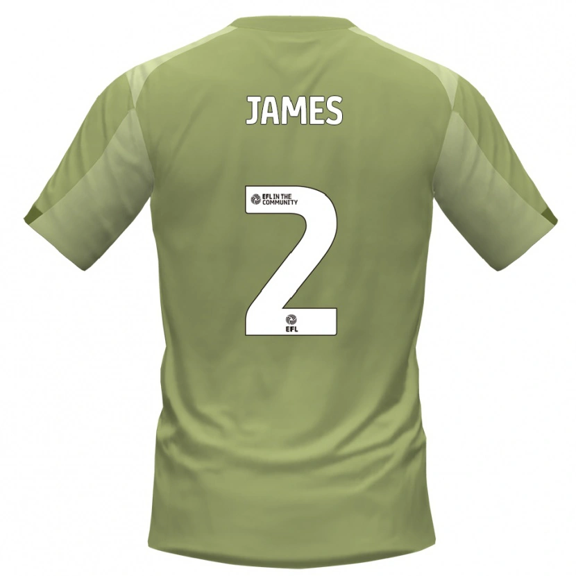 Danxen Hombre Camiseta Tom James #2 Salvia Champán 2ª Equipación 2025/26 La Camisa México