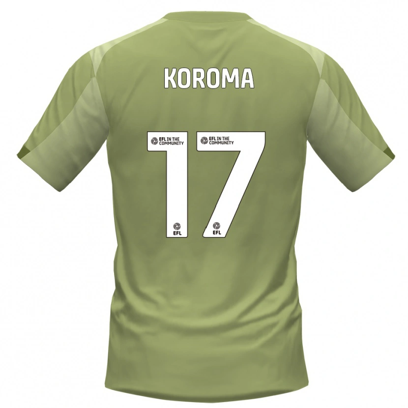 Danxen Hombre Camiseta Josh Koroma #17 Salvia Champán 2ª Equipación 2025/26 La Camisa México