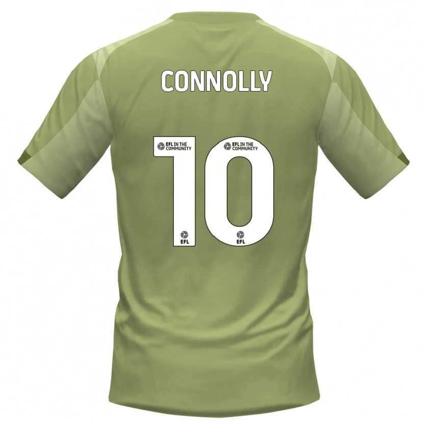 Danxen Hombre Camiseta Aaron Connolly #10 Salvia Champán 2ª Equipación 2025/26 La Camisa México