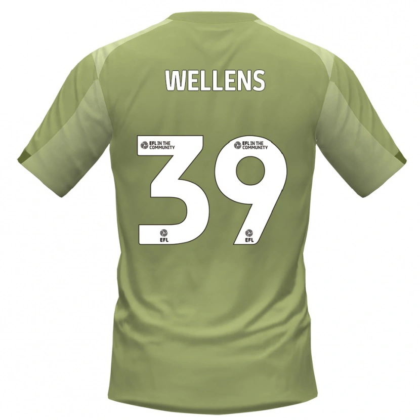 Danxen Hombre Camiseta Alfie Wellens #39 Salvia Champán 2ª Equipación 2025/26 La Camisa México