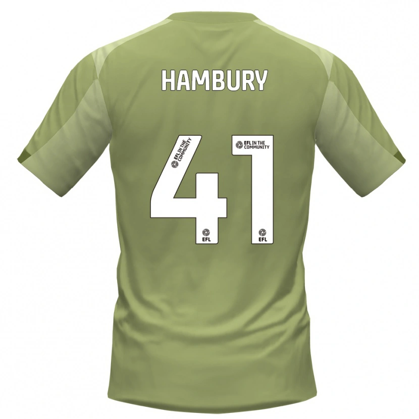 Danxen Hombre Camiseta Zack Hambury #41 Salvia Champán 2ª Equipación 2025/26 La Camisa México