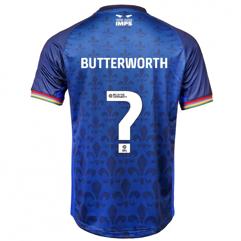 Danxen Hombre Camiseta Lexie Butterworth #0 Azul Azul Marino 2ª Equipación 2025/26 La Camisa México