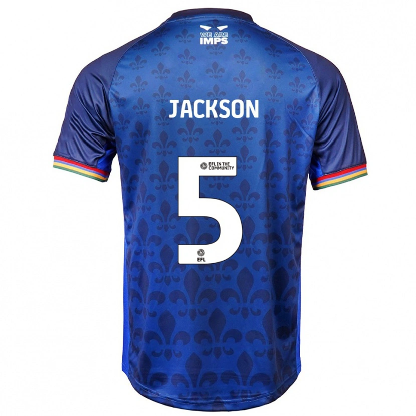 Danxen Hombre Camiseta Adam Jackson #5 Azul Azul Marino 2ª Equipación 2025/26 La Camisa México
