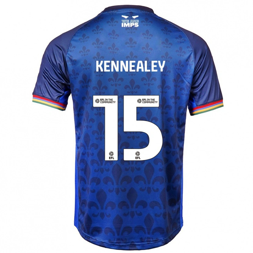 Danxen Hombre Camiseta Josh Kennealey #15 Azul Azul Marino 2ª Equipación 2025/26 La Camisa México