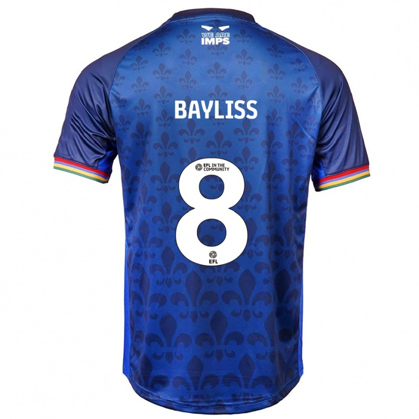 Danxen Hombre Camiseta Tom Bayliss #8 Azul Azul Marino 2ª Equipación 2025/26 La Camisa México