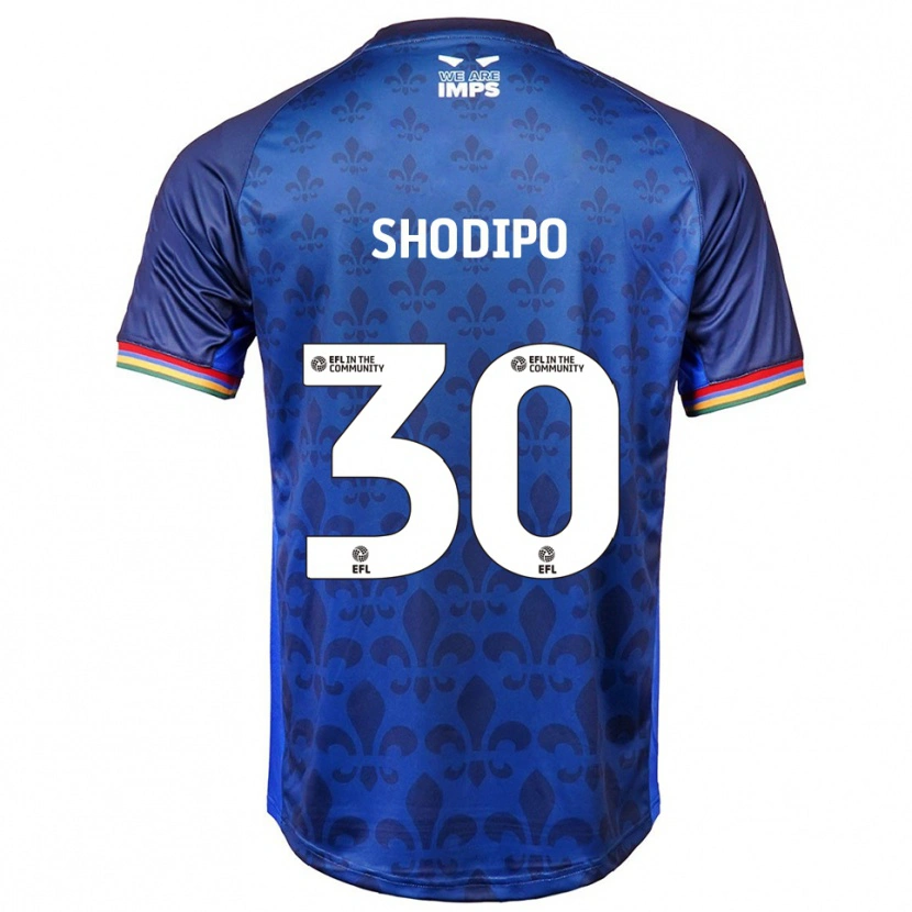 Danxen Hombre Camiseta Olamide Shodipo #30 Azul Azul Marino 2ª Equipación 2025/26 La Camisa México