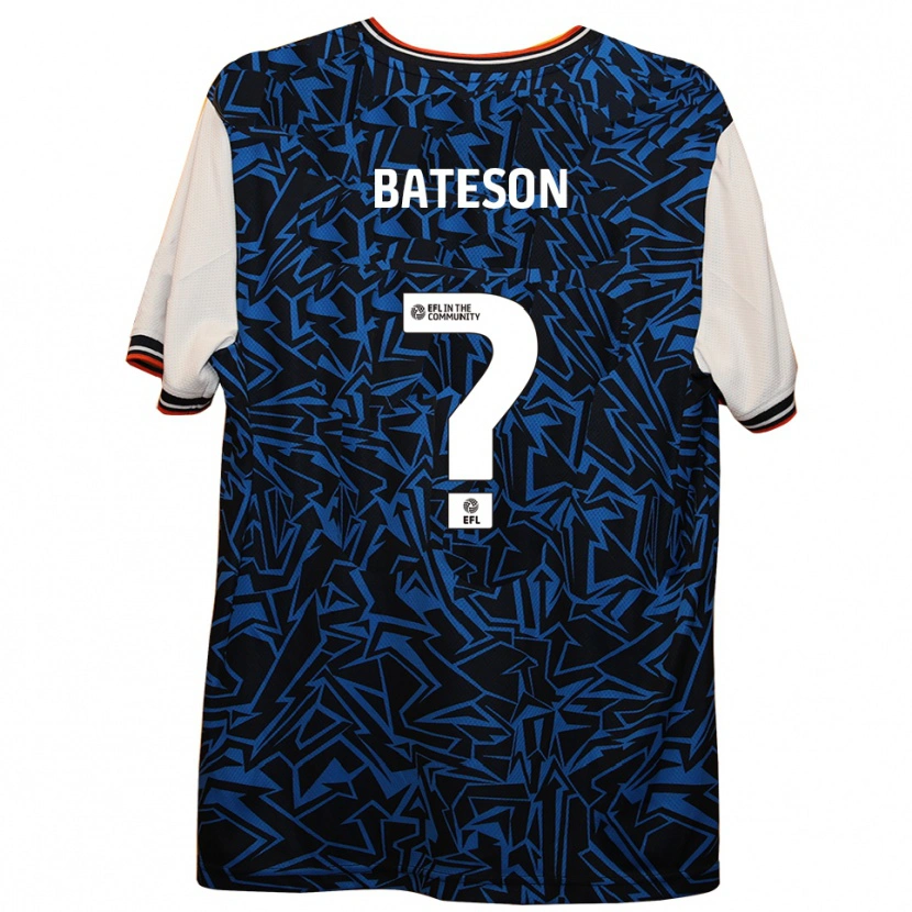 Danxen Hombre Camiseta Jack Bateson #0 Azul Negro Blanco 2ª Equipación 2025/26 La Camisa México