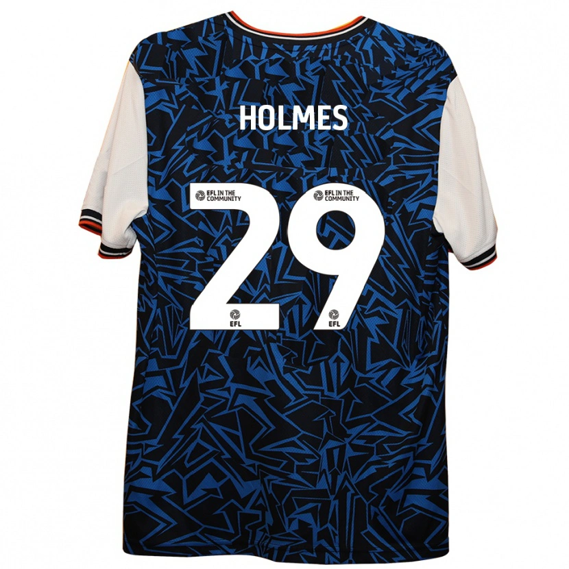 Danxen Hombre Camiseta Tom Holmes #29 Azul Negro Blanco 2ª Equipación 2025/26 La Camisa México