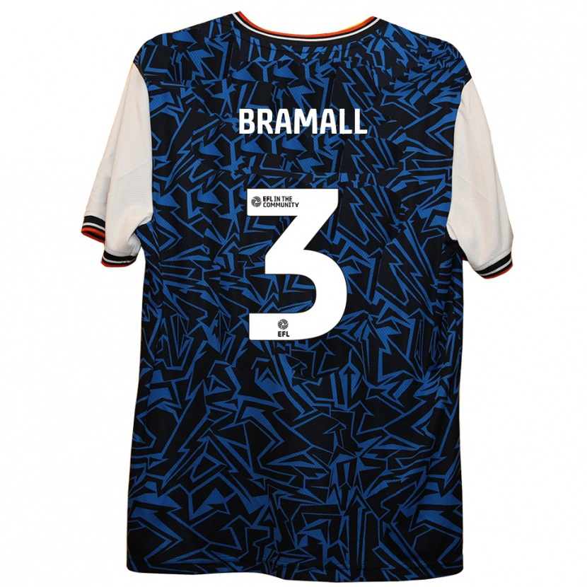 Danxen Hombre Camiseta Cohen Bramall #3 Azul Negro Blanco 2ª Equipación 2025/26 La Camisa México