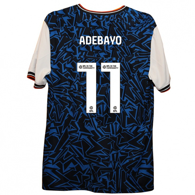 Danxen Hombre Camiseta Elijah Adebayo #11 Azul Negro Blanco 2ª Equipación 2025/26 La Camisa México
