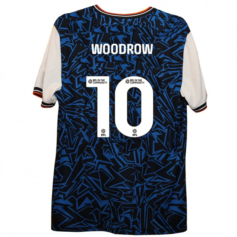 Danxen Hombre Camiseta Cauley Woodrow #10 Azul Negro Blanco 2ª Equipación 2025/26 La Camisa México
