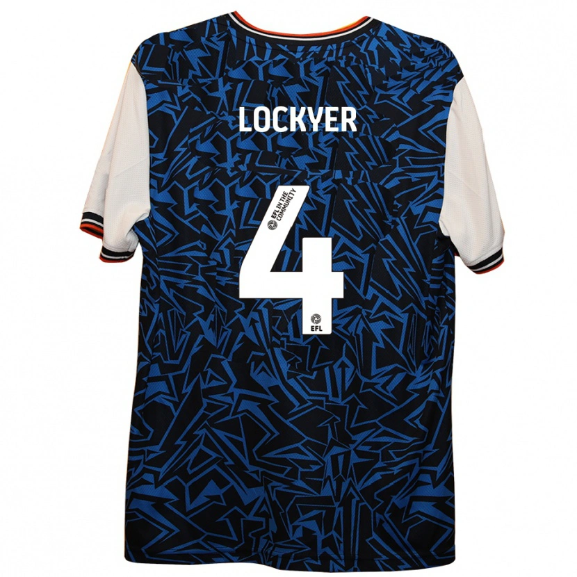Danxen Hombre Camiseta Tom Lockyer #4 Azul Negro Blanco 2ª Equipación 2025/26 La Camisa México