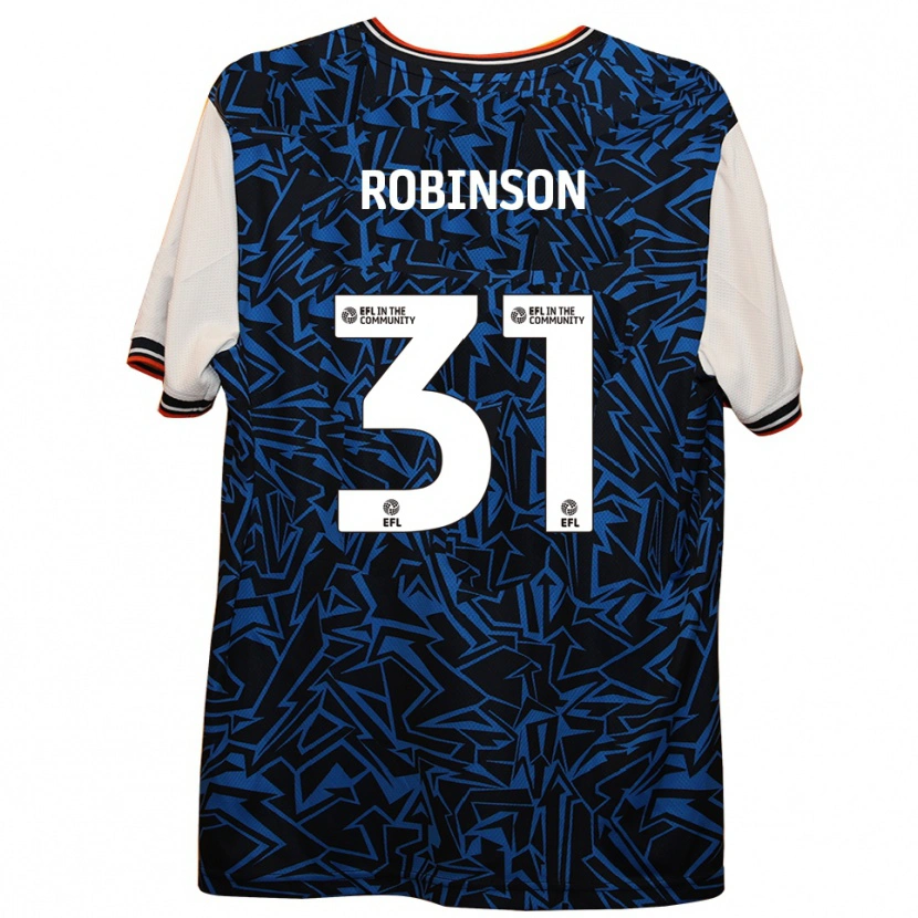 Danxen Hombre Camiseta Leah Robinson #31 Azul Negro Blanco 2ª Equipación 2025/26 La Camisa México