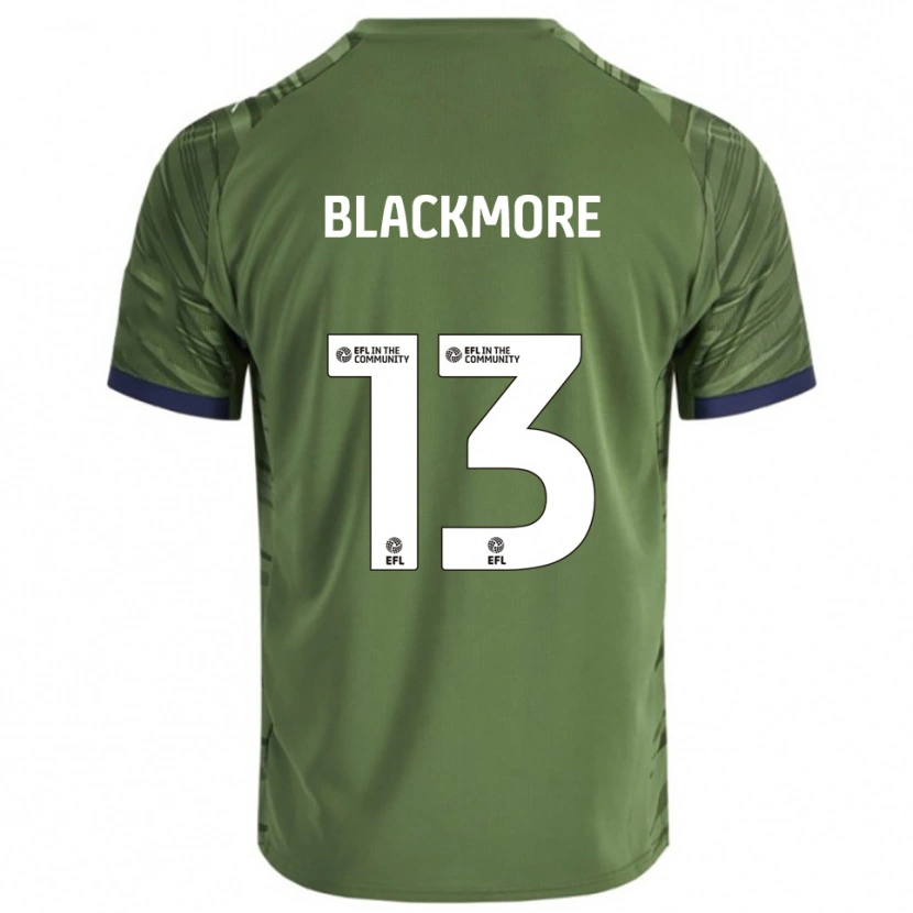 Danxen Hombre Camiseta Will Blackmore #13 Verde Blanco 2ª Equipación 2025/26 La Camisa México