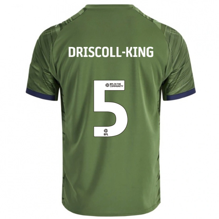 Danxen Hombre Camiseta Evie Driscoll-King #5 Verde Blanco 2ª Equipación 2025/26 La Camisa México