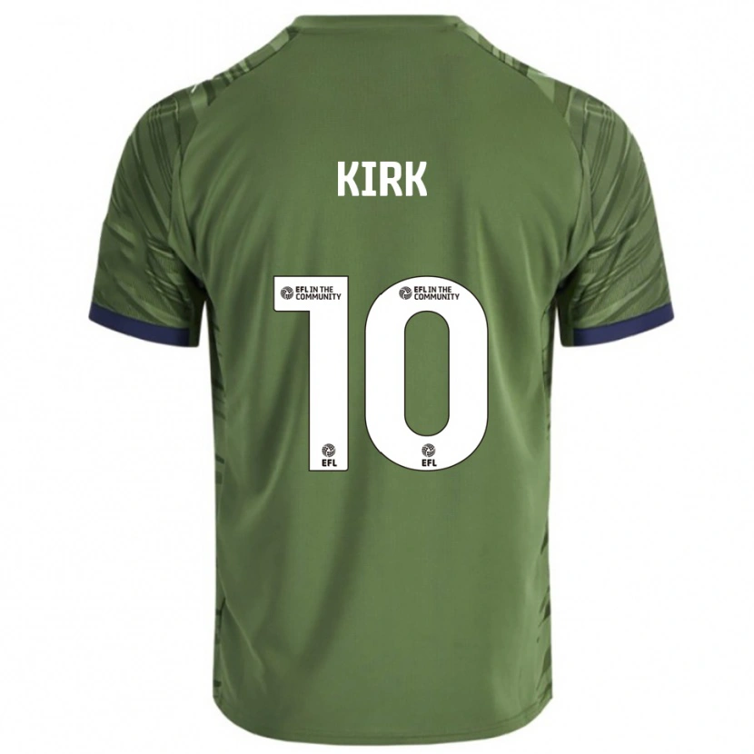 Danxen Hombre Camiseta Tara Kirk #10 Verde Blanco 2ª Equipación 2025/26 La Camisa México