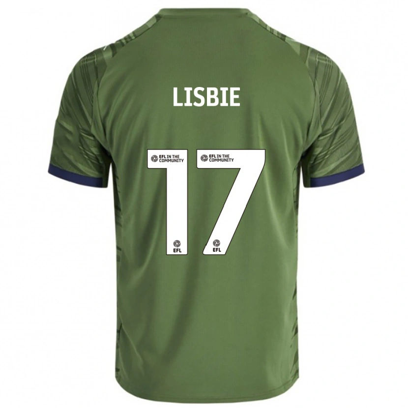 Danxen Hombre Camiseta Kyrell Lisbie #17 Verde Blanco 2ª Equipación 2025/26 La Camisa México