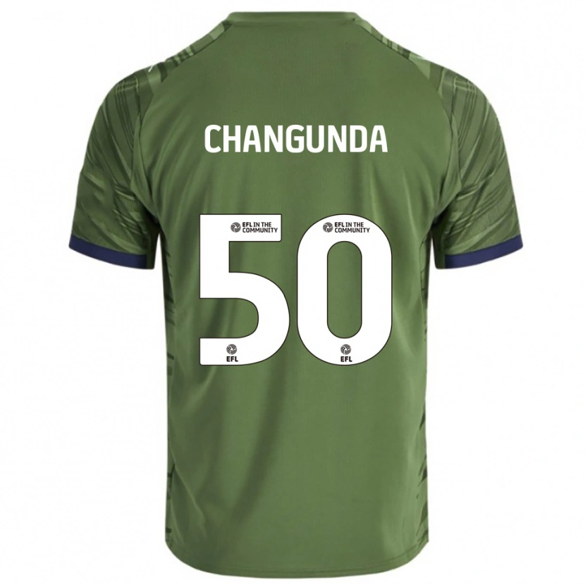 Danxen Hombre Camiseta Andre Changunda #50 Verde Blanco 2ª Equipación 2025/26 La Camisa México