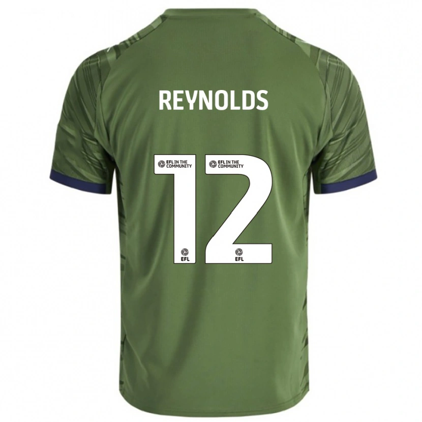 Danxen Hombre Camiseta Niamh Reynolds #12 Verde Blanco 2ª Equipación 2025/26 La Camisa México