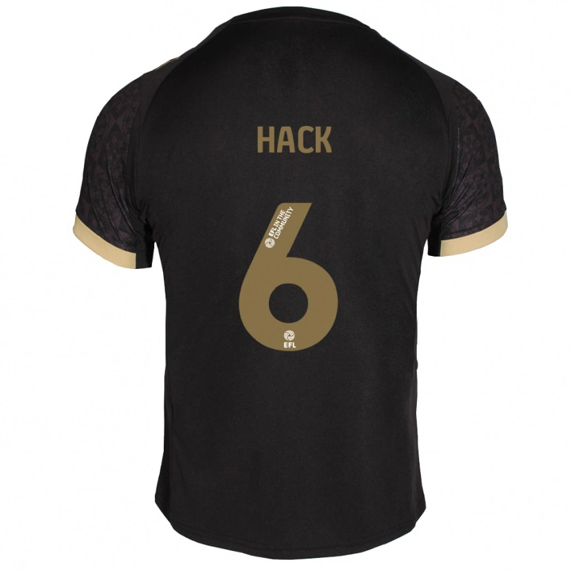 Danxen Hombre Camiseta Lucy Hack #6 Negro Dorado 2ª Equipación 2025/26 La Camisa México