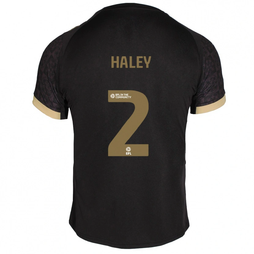 Danxen Hombre Camiseta Toby Haley #2 Negro Dorado 2ª Equipación 2025/26 La Camisa México