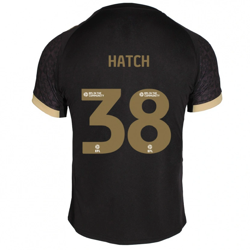 Danxen Hombre Camiseta Joseph Hatch #38 Negro Dorado 2ª Equipación 2025/26 La Camisa México