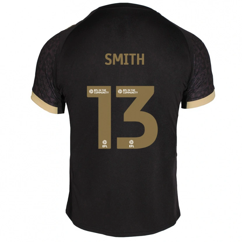 Danxen Hombre Camiseta Grace Smith #13 Negro Dorado 2ª Equipación 2025/26 La Camisa México