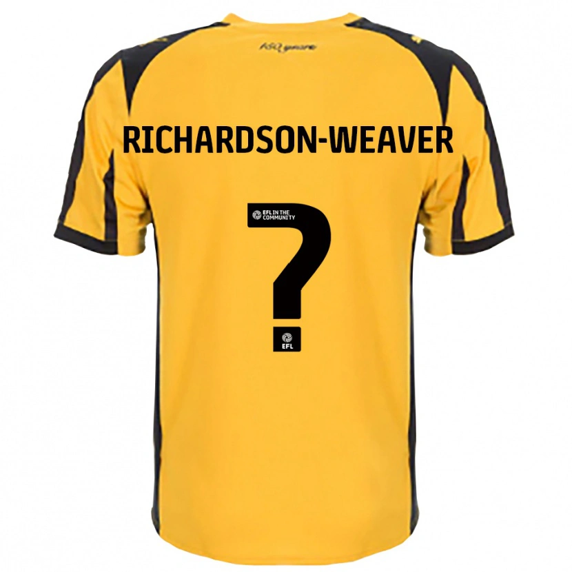 Danxen Hombre Camiseta Ella Richardson-Weaver #0 Naranja Negro 2ª Equipación 2025/26 La Camisa México