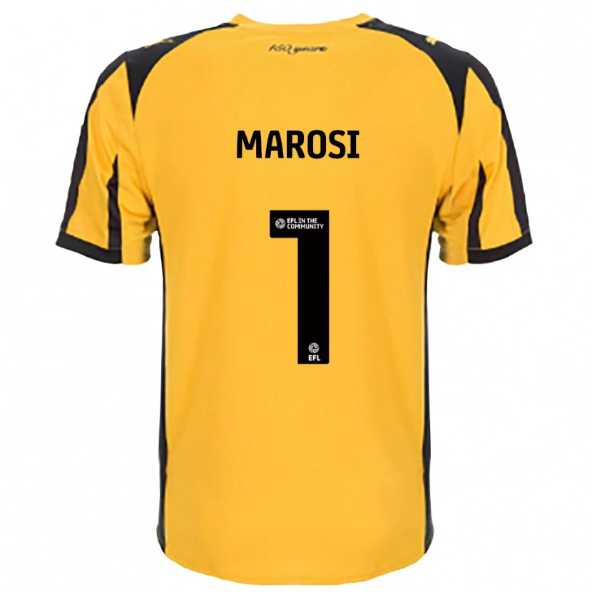 Danxen Hombre Camiseta Marko Marosi #1 Naranja Negro 2ª Equipación 2025/26 La Camisa México