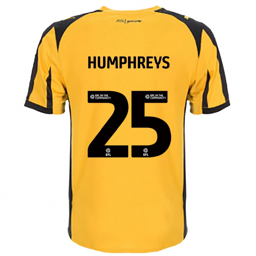 Danxen Hombre Camiseta Cameron Humphreys #25 Naranja Negro 2ª Equipación 2025/26 La Camisa México