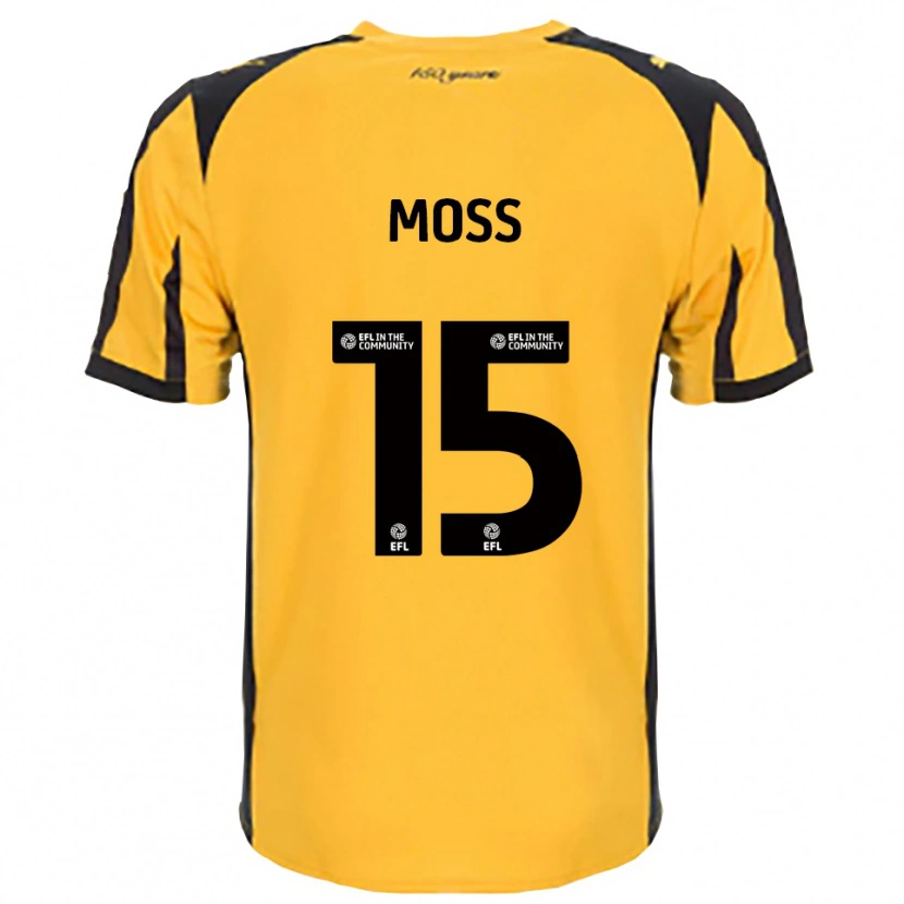 Danxen Hombre Camiseta Lucy Moss #15 Naranja Negro 2ª Equipación 2025/26 La Camisa México